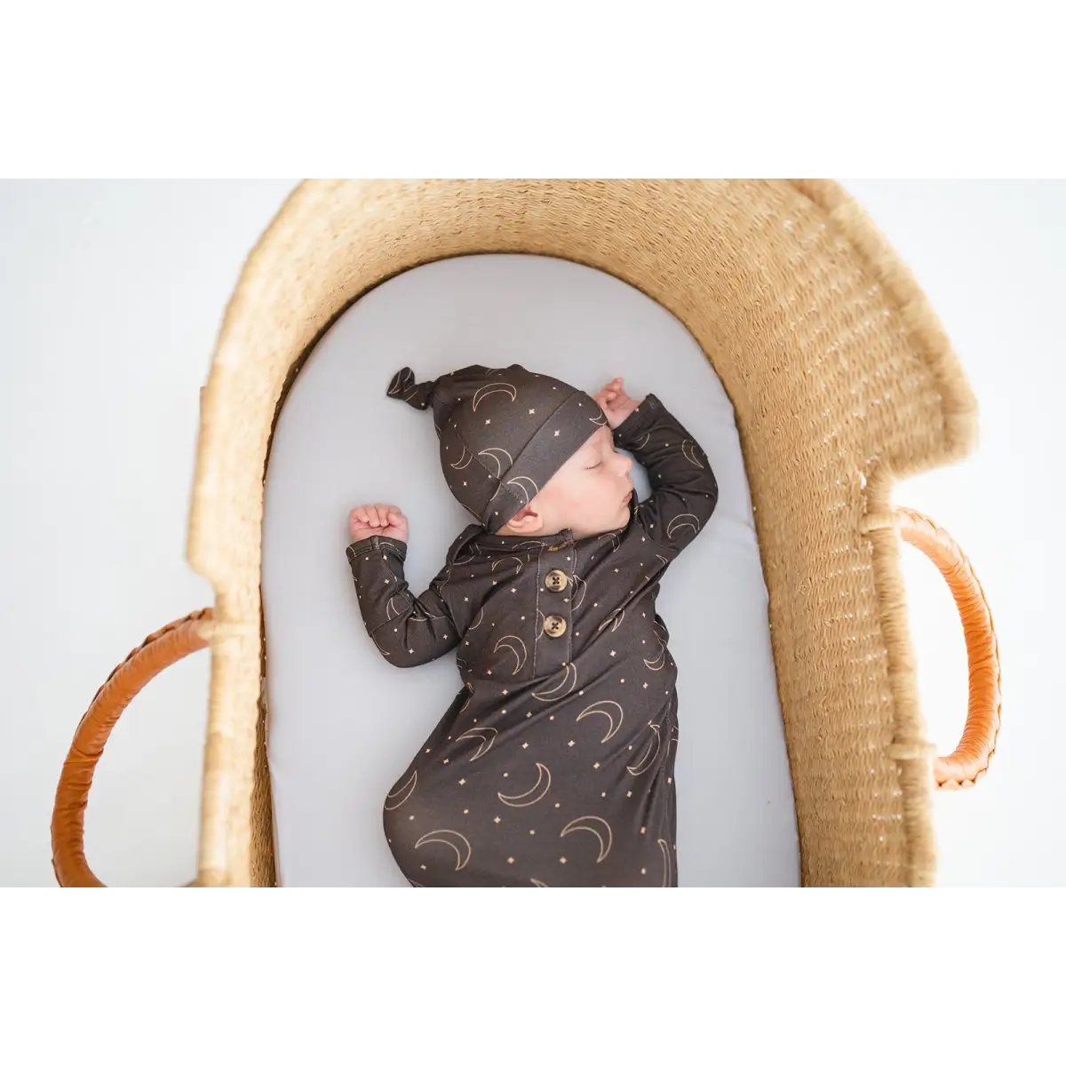 Knot Baby Hat - Midnight Moon - Harp Angel Boutique