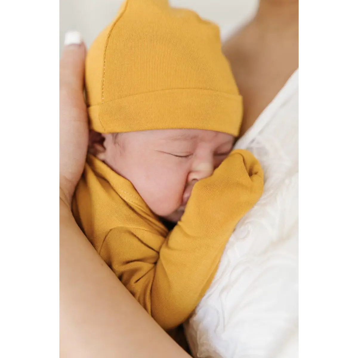 Knot Hat - Mustard - Harp Angel Boutique