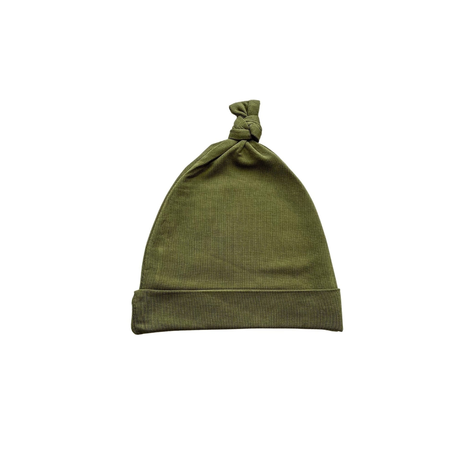 Knot Hat - Olive Green - Harp Angel Boutique