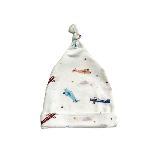 Knot Hat - Vintage Airplane - Harp Angel Boutique