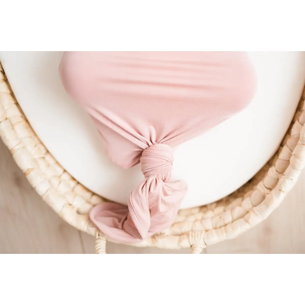 Knotted Baby Gown - Dusty Pink - Harp Angel Boutique