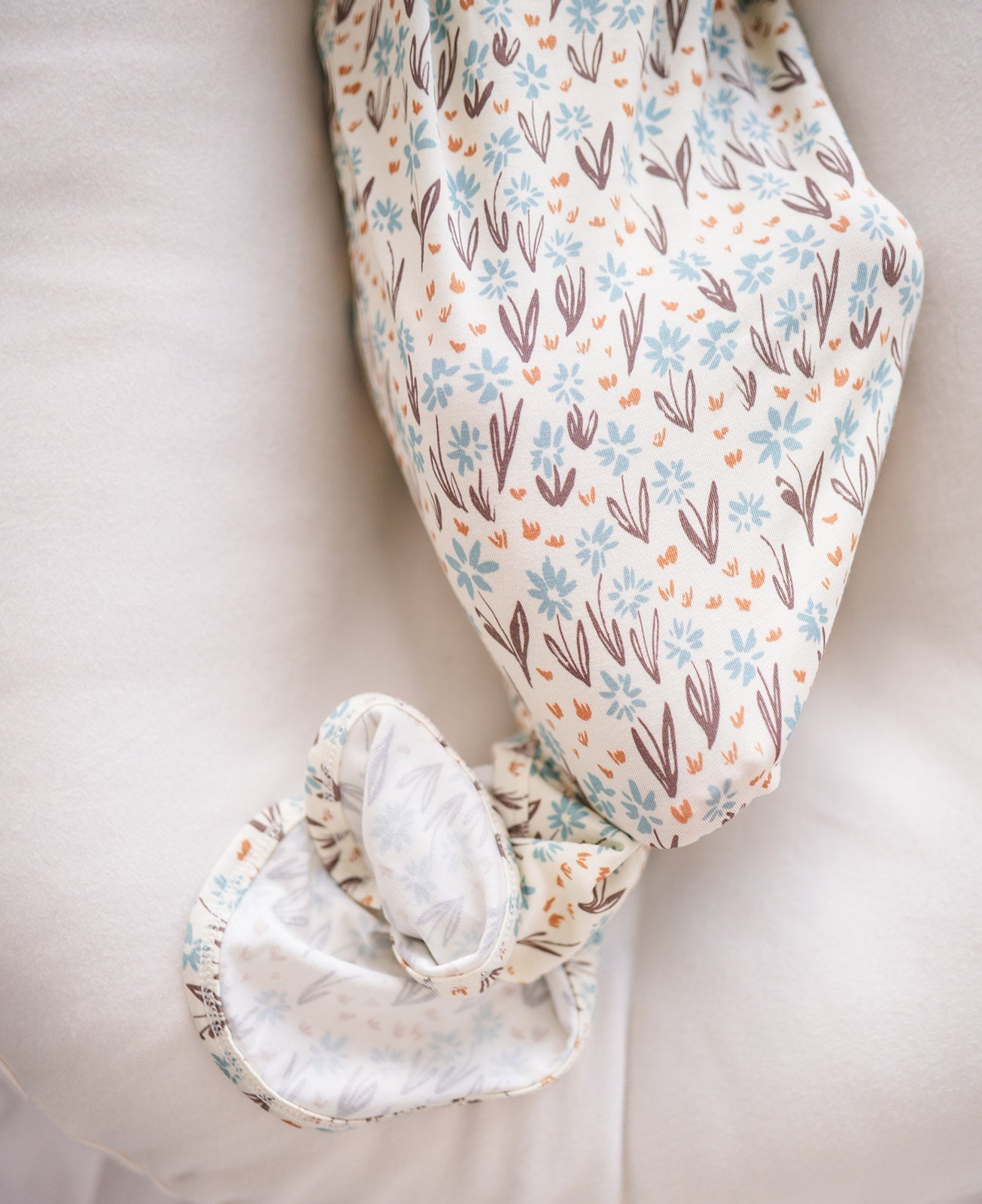 Knotted Baby Gown - La La Floral - Gown Only - Harp Angel Boutique