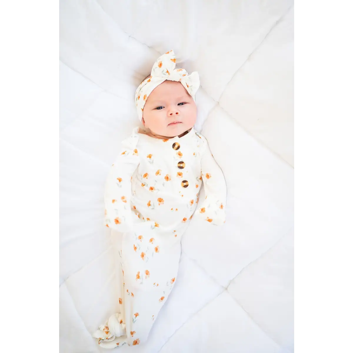Knotted Headband - Falling Floral - Harp Angel Boutique
