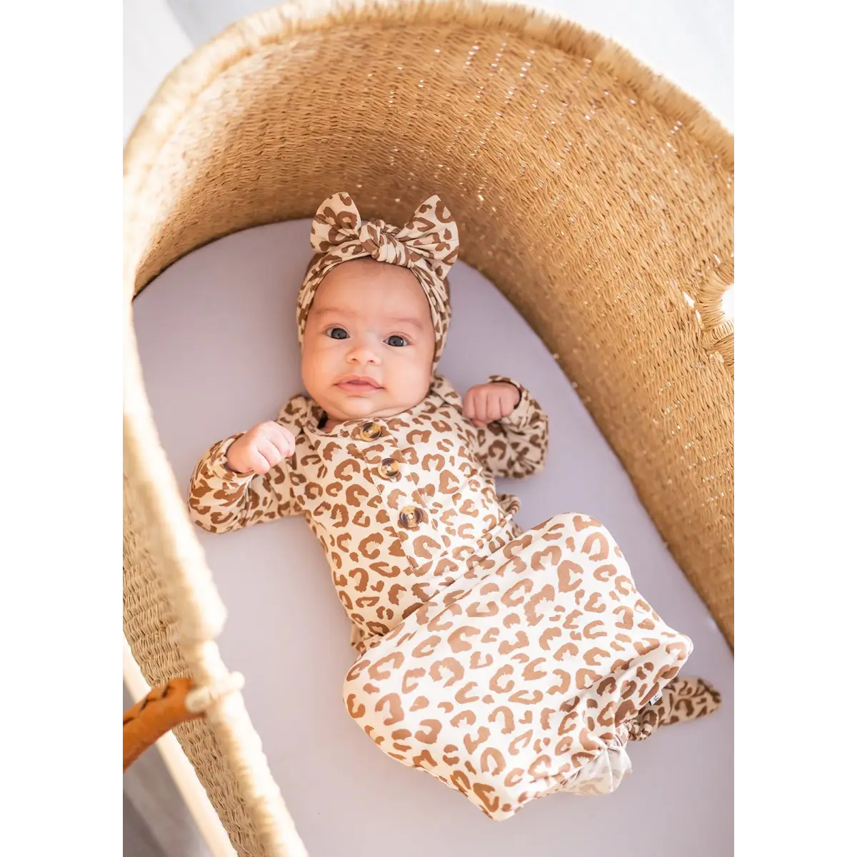 Knotted Headband - Leopard - Harp Angel Boutique