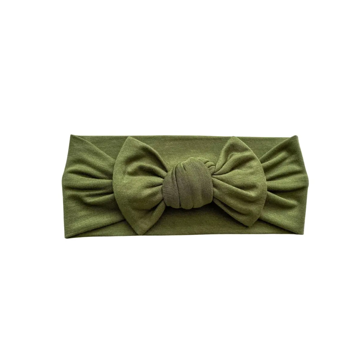 Knotted Headband - Olive Green - Harp Angel Boutique