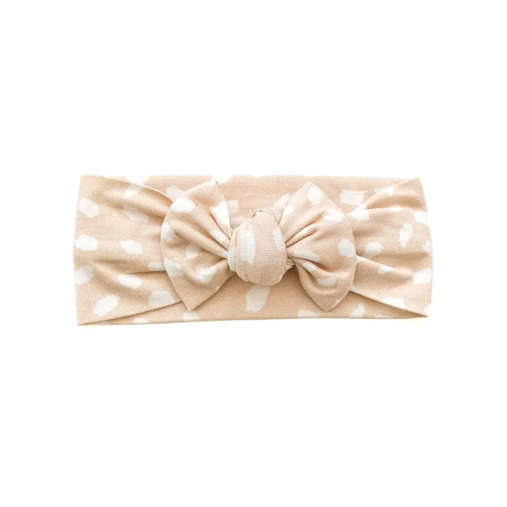 Knotted Headband - Sand Spotted - Harp Angel Boutique