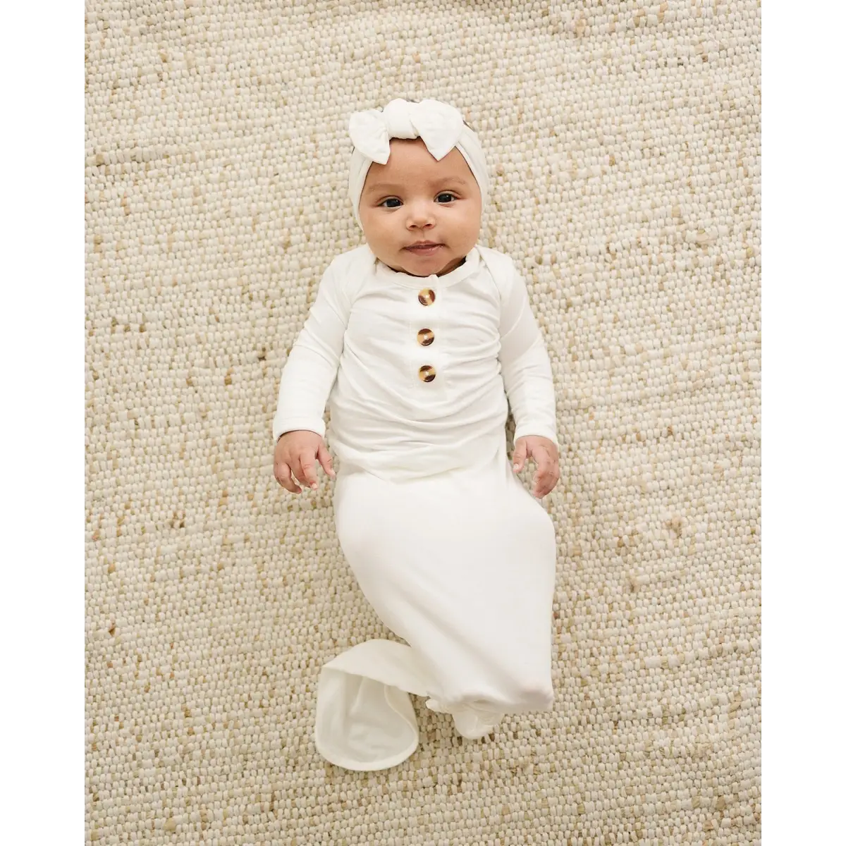 Knotted Headband - White - Harp Angel Boutique