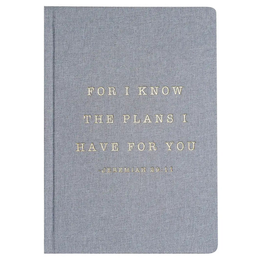 For I Know The Plans I Have For You Fabric Journal - Sweet Water Decor