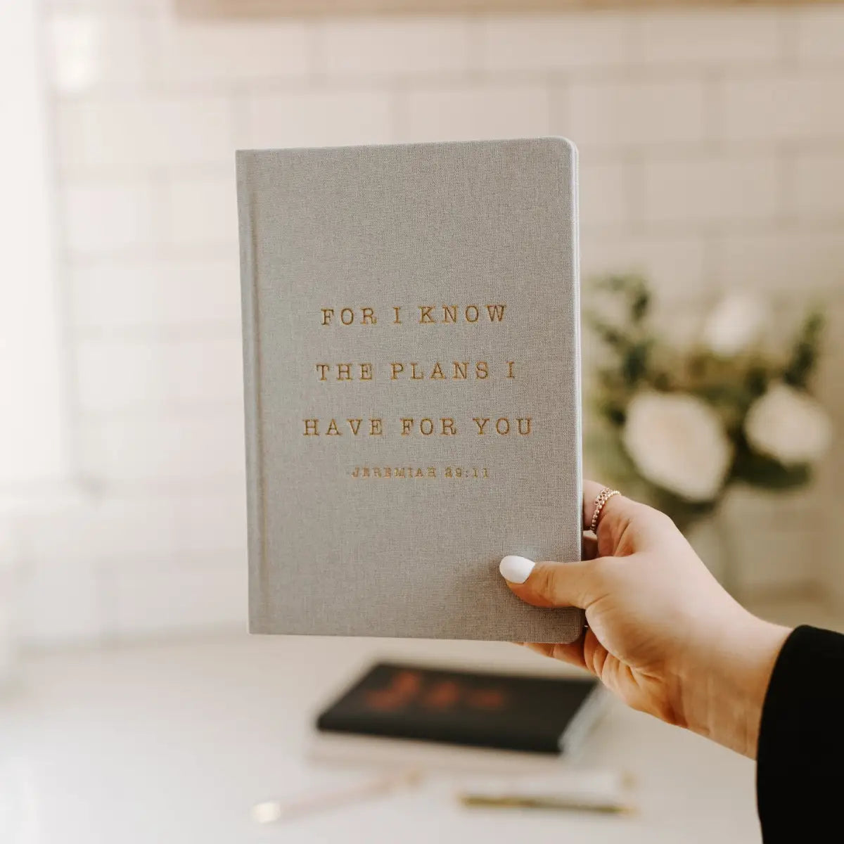 For I Know The Plans I Have For You Fabric Journal - Sweet Water Decor