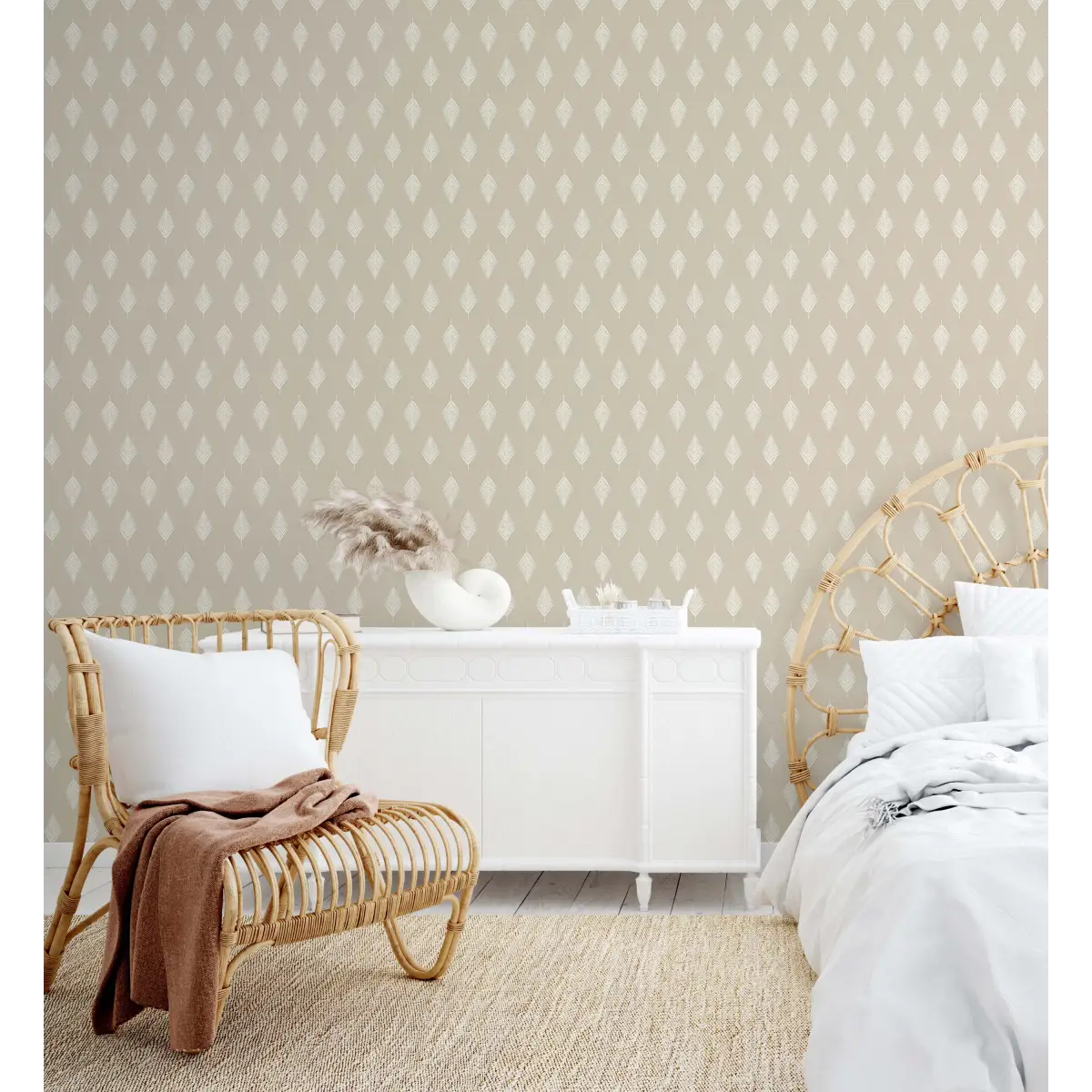 Koa Wallpaper - Palm Branch - by CoastL Studio - Loomwell Home Goods
