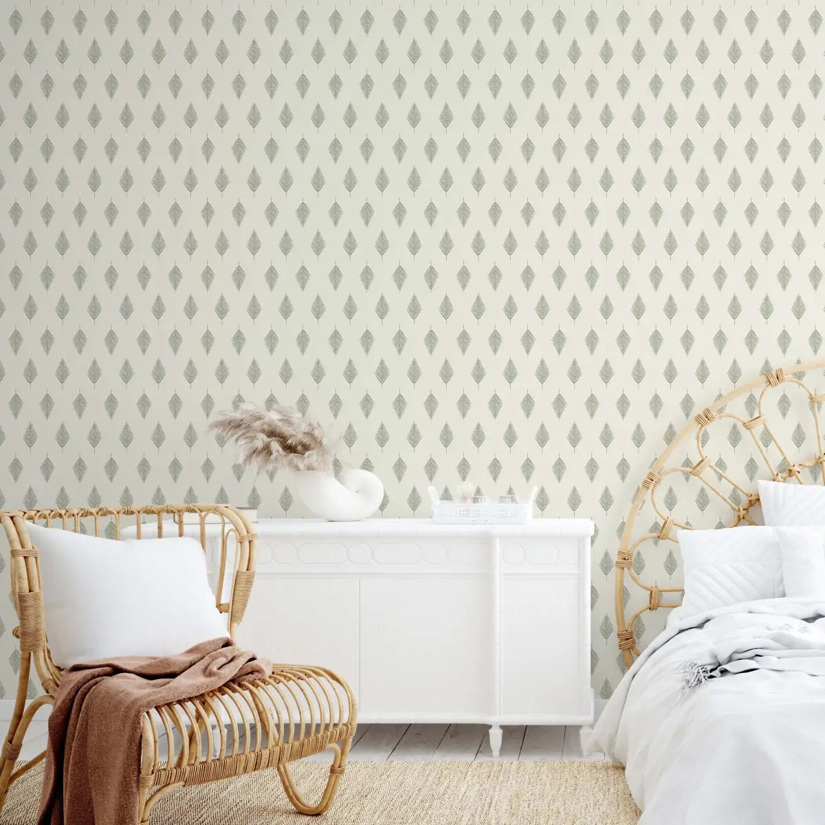 Koa Wallpaper - Palm Branch - by CoastL Studio - Loomwell Home Goods