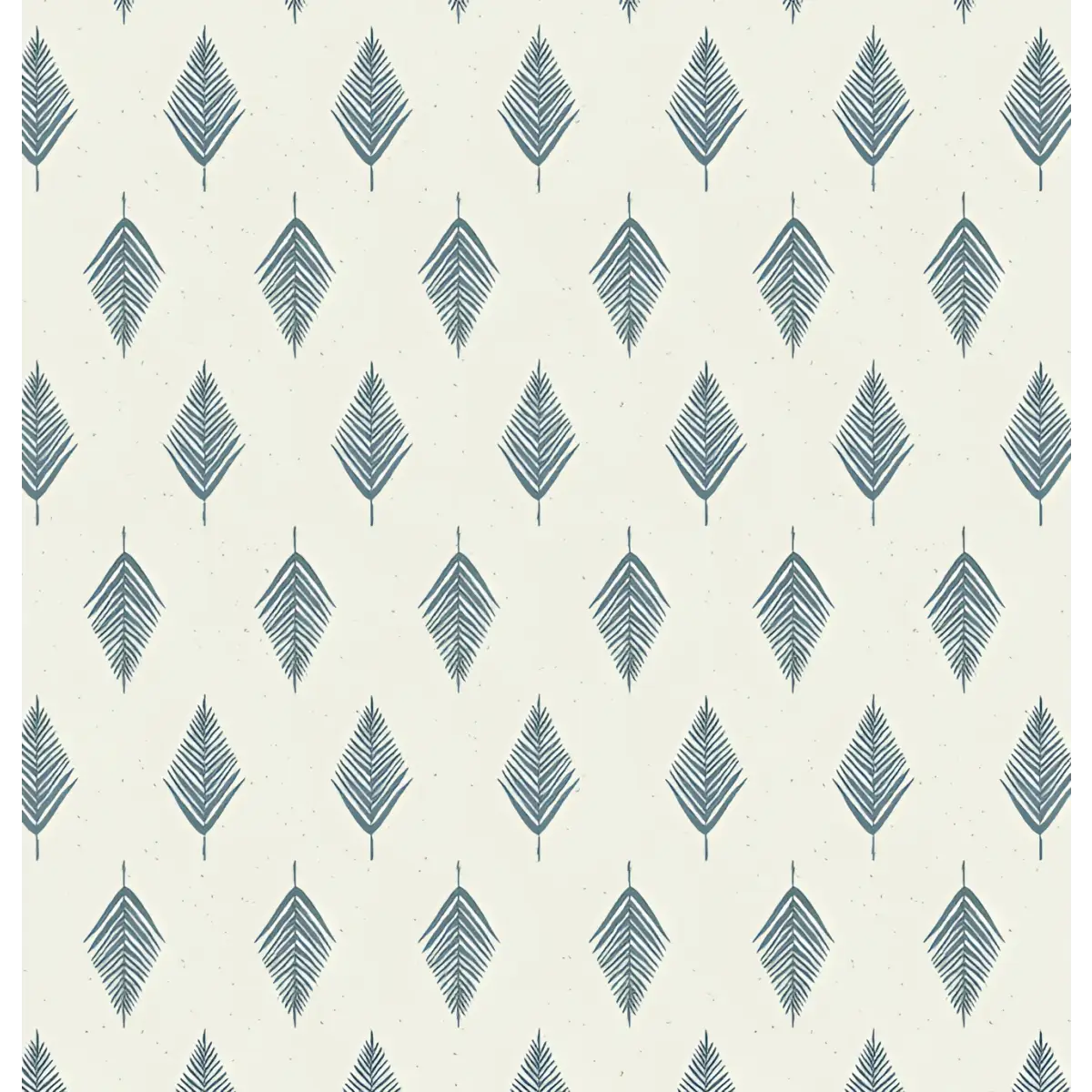 Koa Wallpaper - Palm Branch - by CoastL Studio - Sample 1 foot by 1 foot / Dark Blue - Loomwell Home Goods