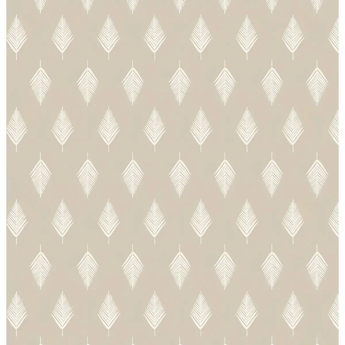 Koa Wallpaper - Palm Branch - by CoastL Studio - Sample 1 foot by 1 foot / Neutral - Loomwell Home Goods