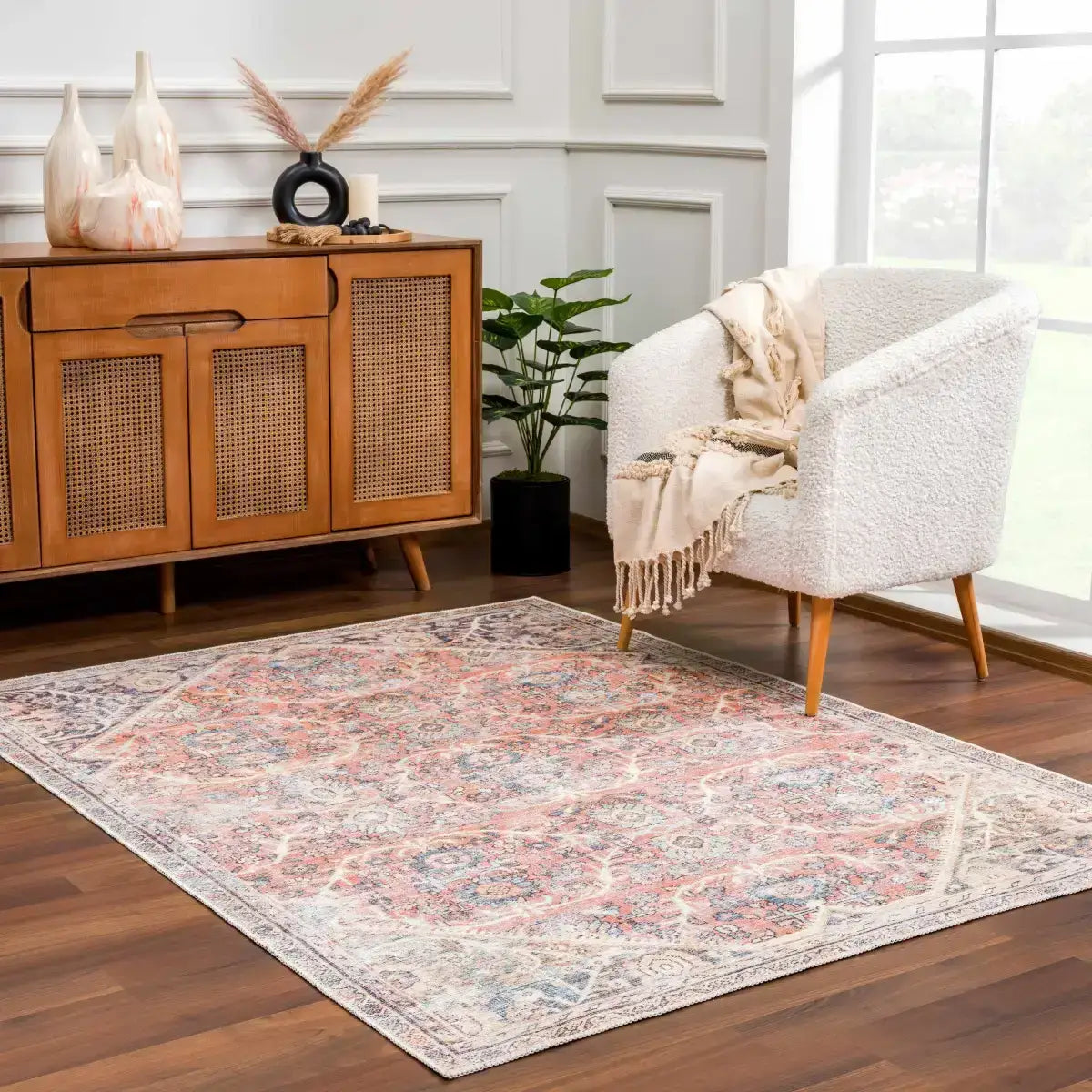 Konstantina Washable Traditional Rug - Boutique Rugs