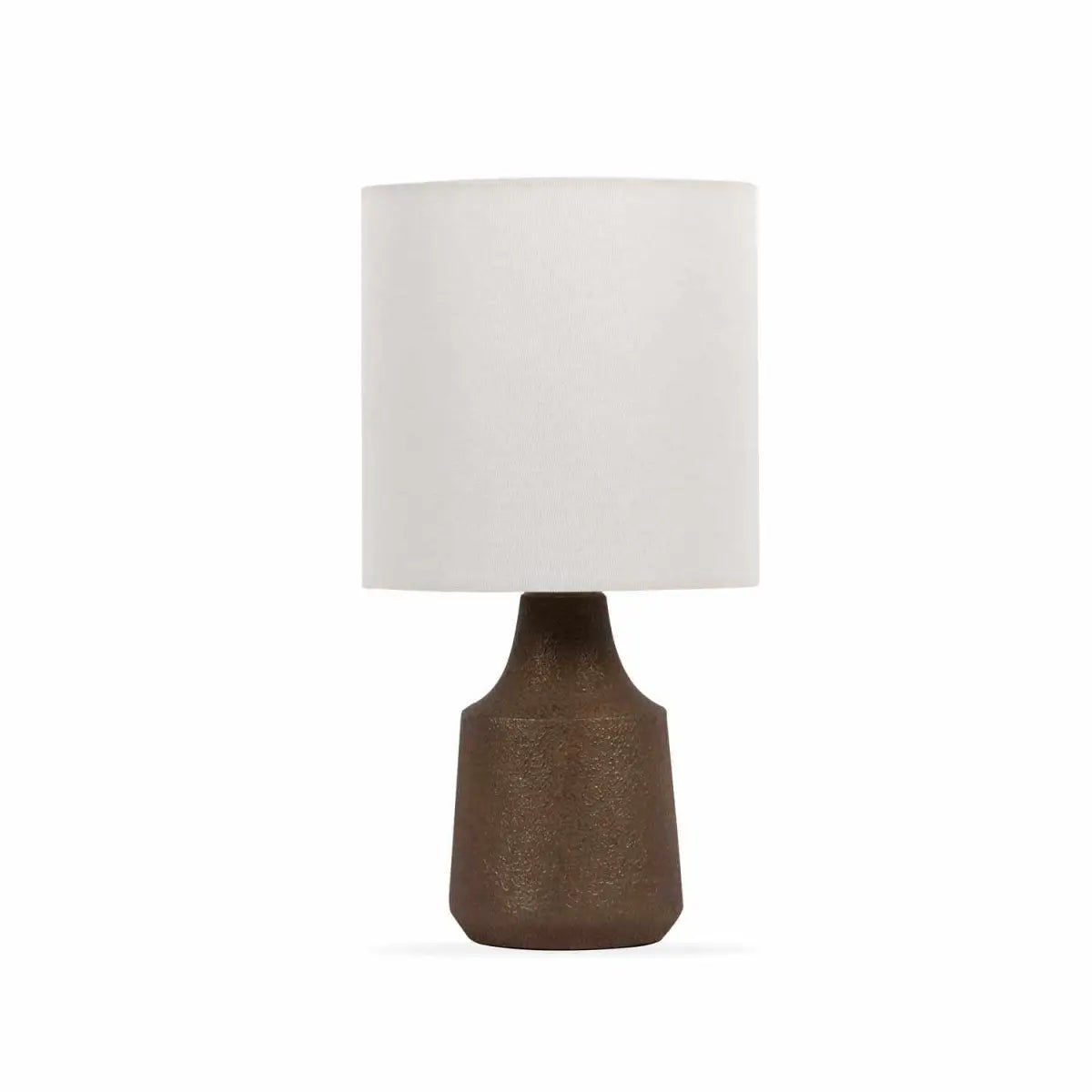 Kumlu Ribbed Ceramic Bronze Table Lamp - 18’’H x 8’’W x 8’’D - Boutique Rugs