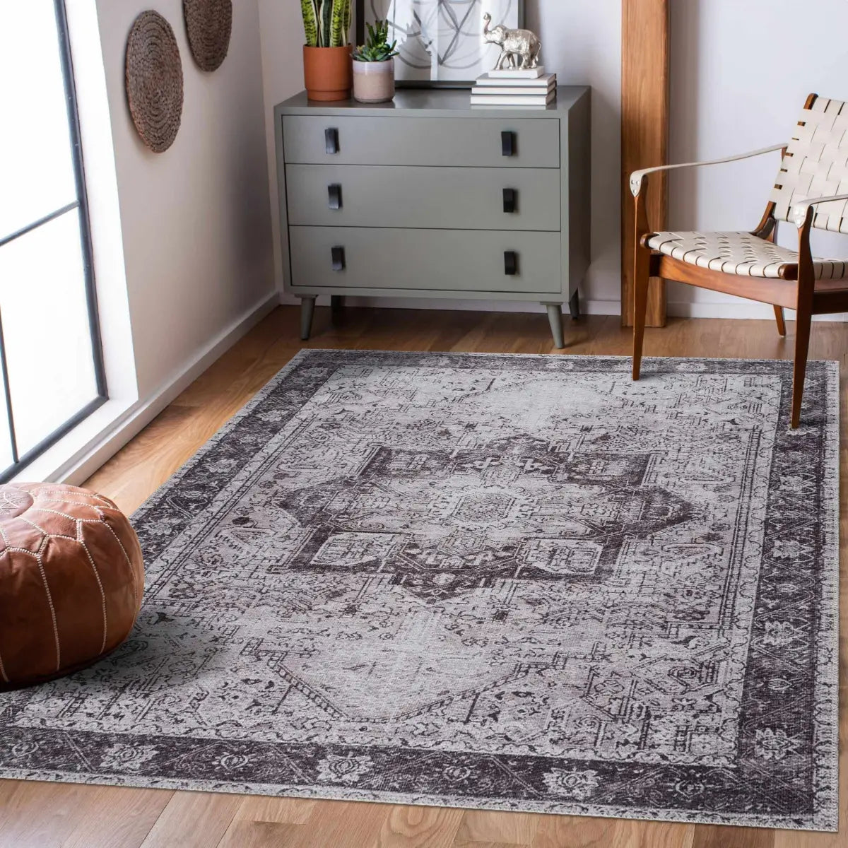 Kyan Washable Area Rug - Boutique Rugs