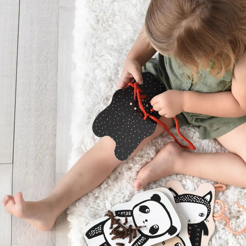 Lacing Cards - Baby Animals - Wee Gallery