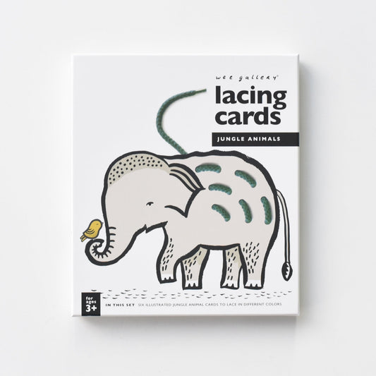 Lacing Cards - Jungle Animals - Wee Gallery