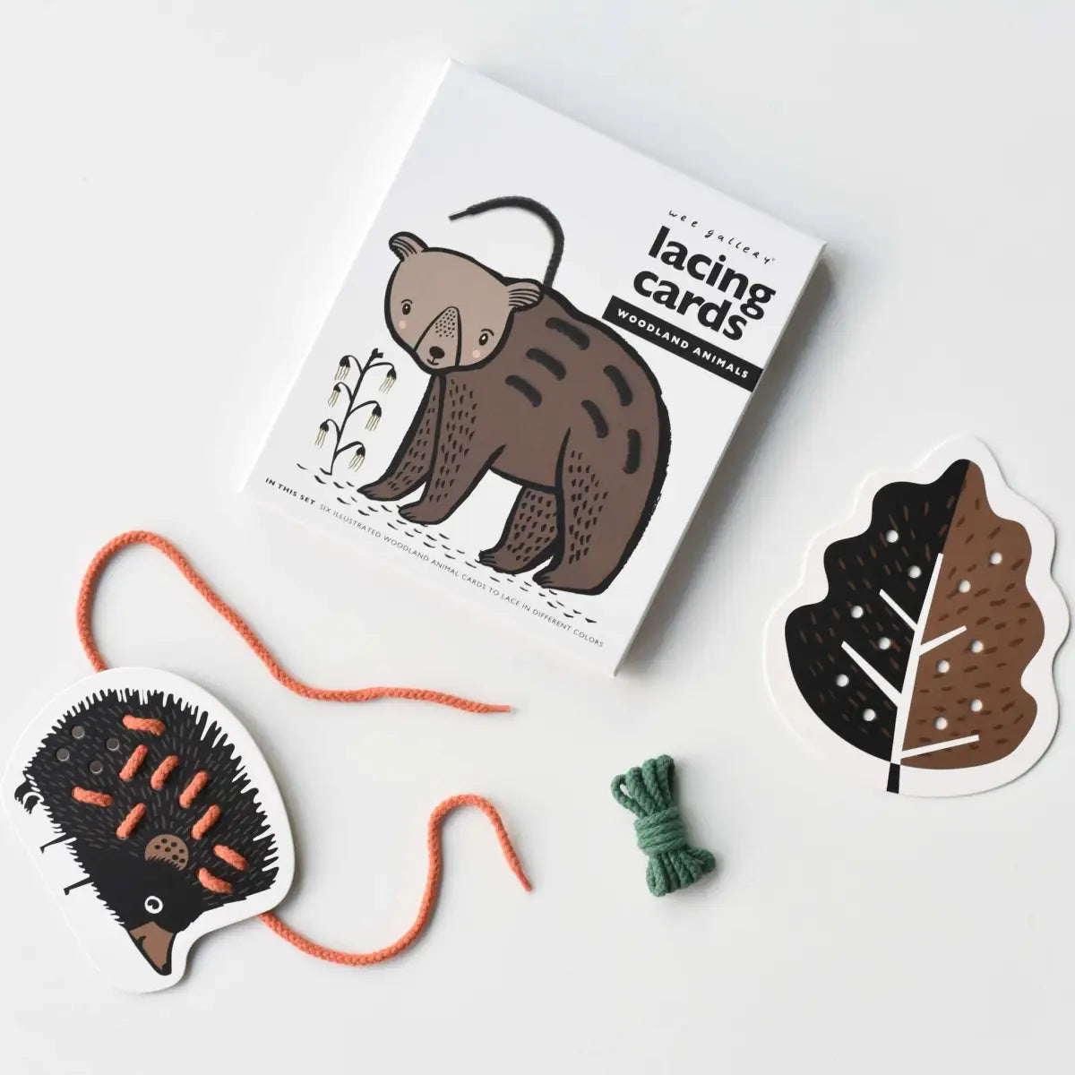 Lacing Cards - Woodland Animals - Wee Gallery