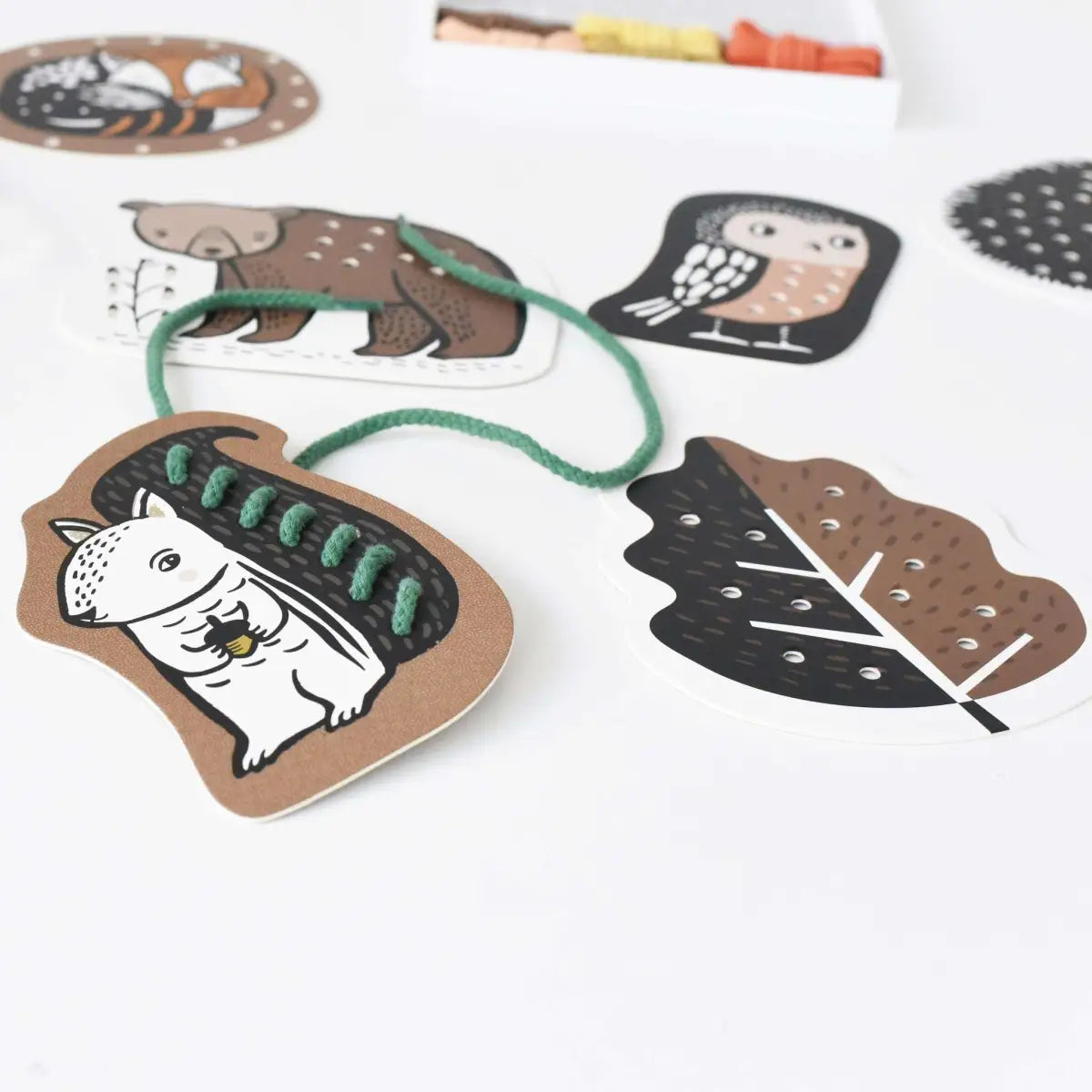 Lacing Cards - Woodland Animals - Wee Gallery