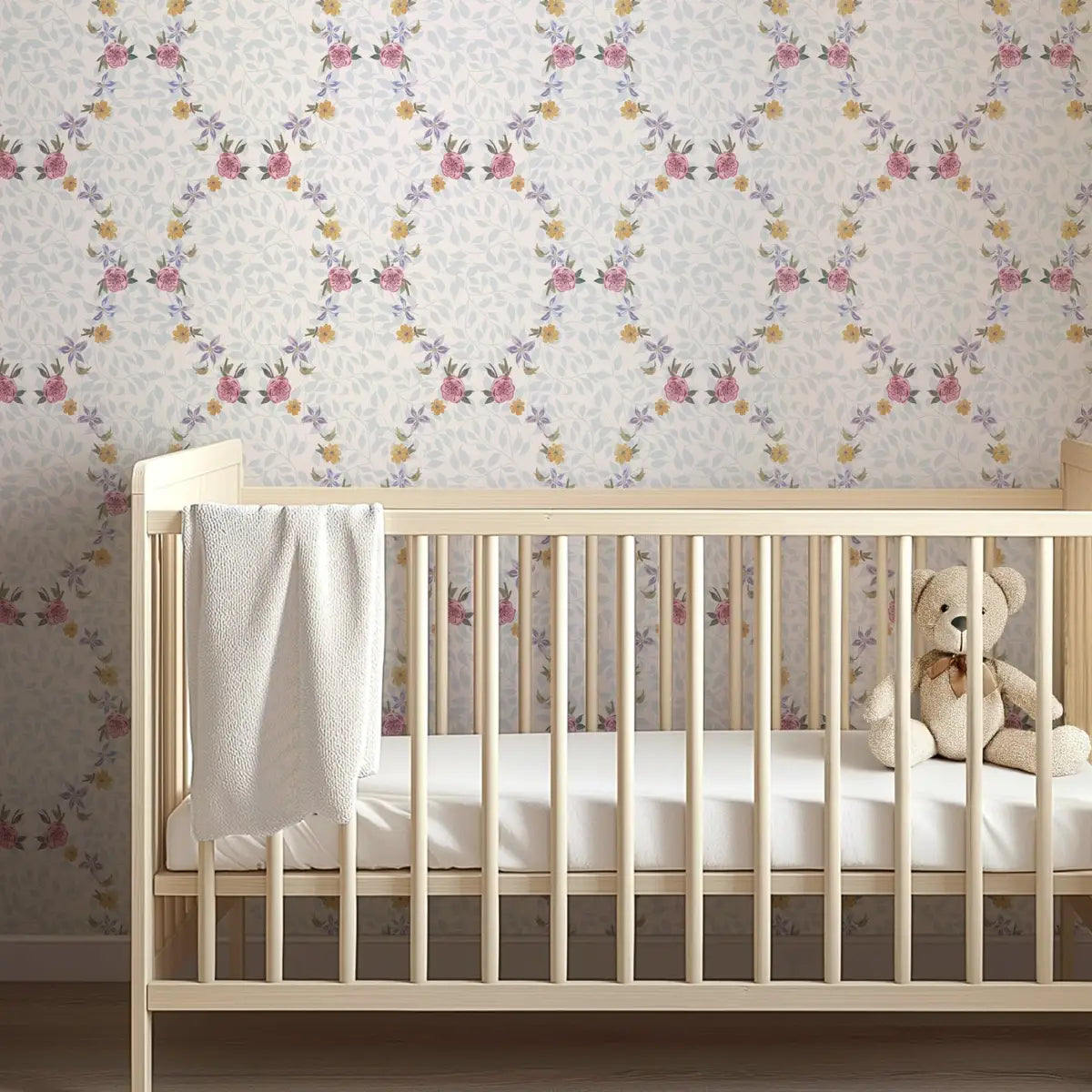 Lakely Wallpaper - Floral Ovals - by Jun Shu Create - Loomwell Home Goods