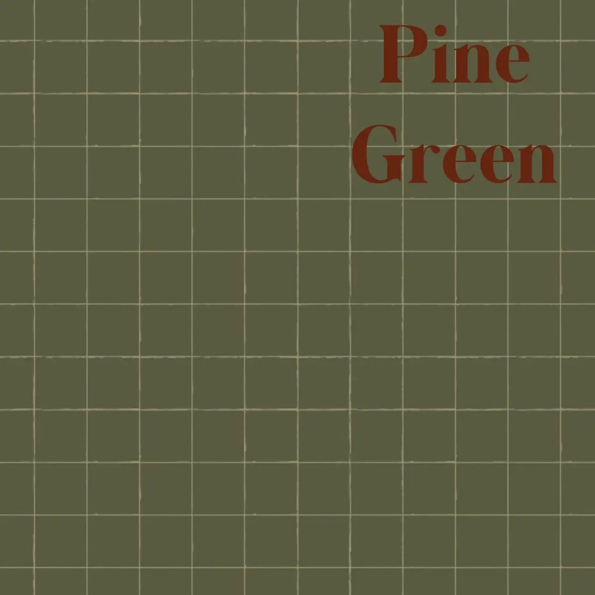 Laken Wallpaper - Hand Drawn Check - by Cassandra Zaniboni - Sample 1 foot by 1 foot / Pine Green - Loomwell Home Goods