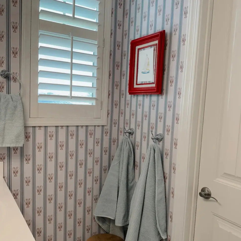 Landon Wallpaper - Lobster Cottage Stripe - by Studio Stephie - Loomwell Home Goods