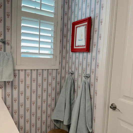 Landon Wallpaper - Lobster Cottage Stripe - by Studio Stephie - Loomwell Home Goods