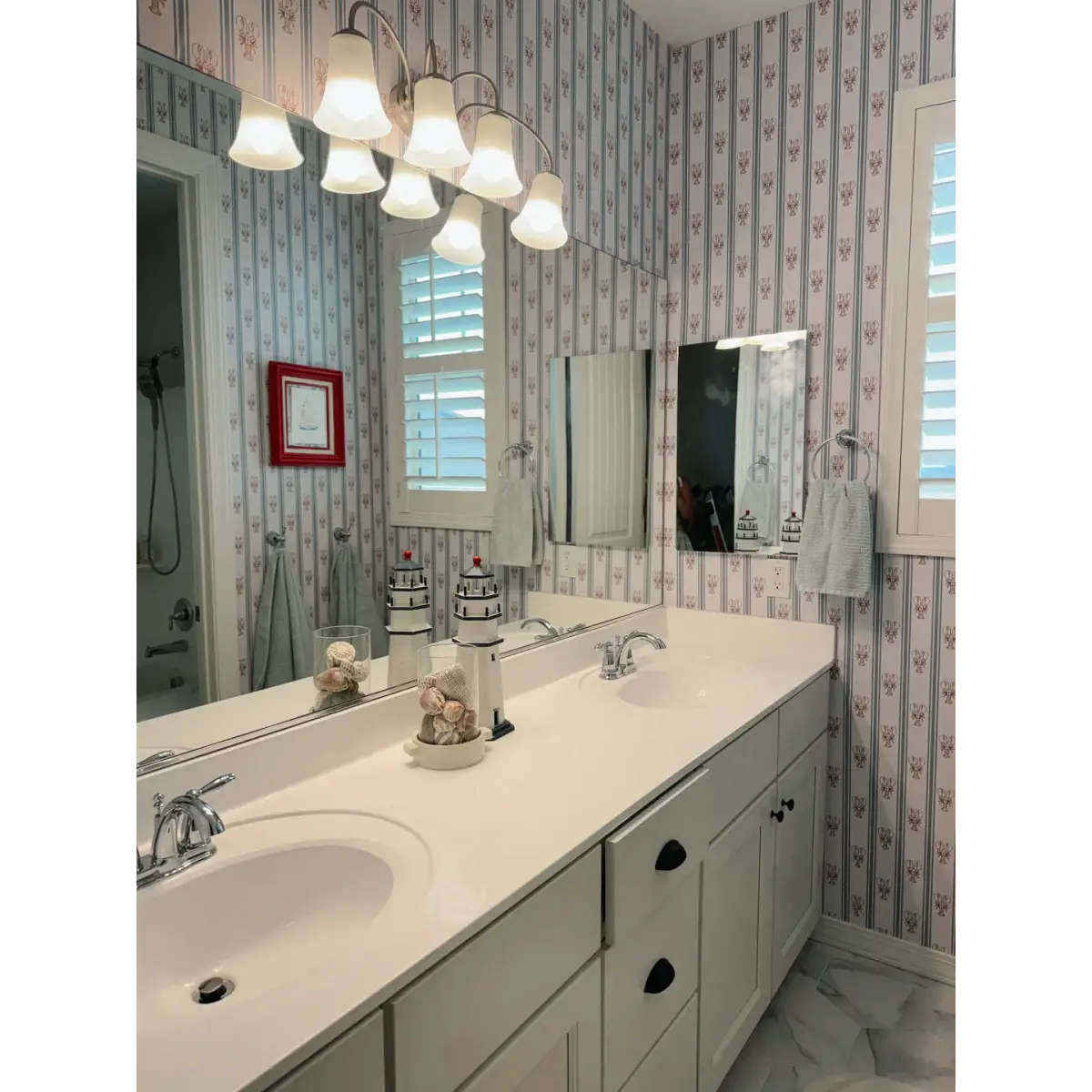 Landon Wallpaper - Lobster Cottage Stripe - by Studio Stephie - Loomwell Home Goods