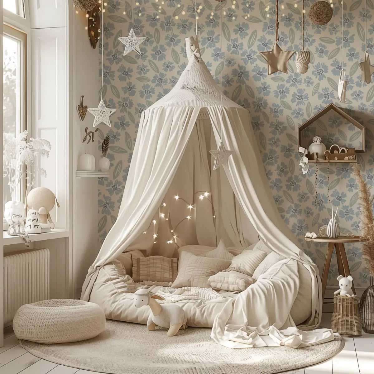 Lane Wallpaper - Scattered Blooms - by Hufton Studio - Loomwell Home Goods