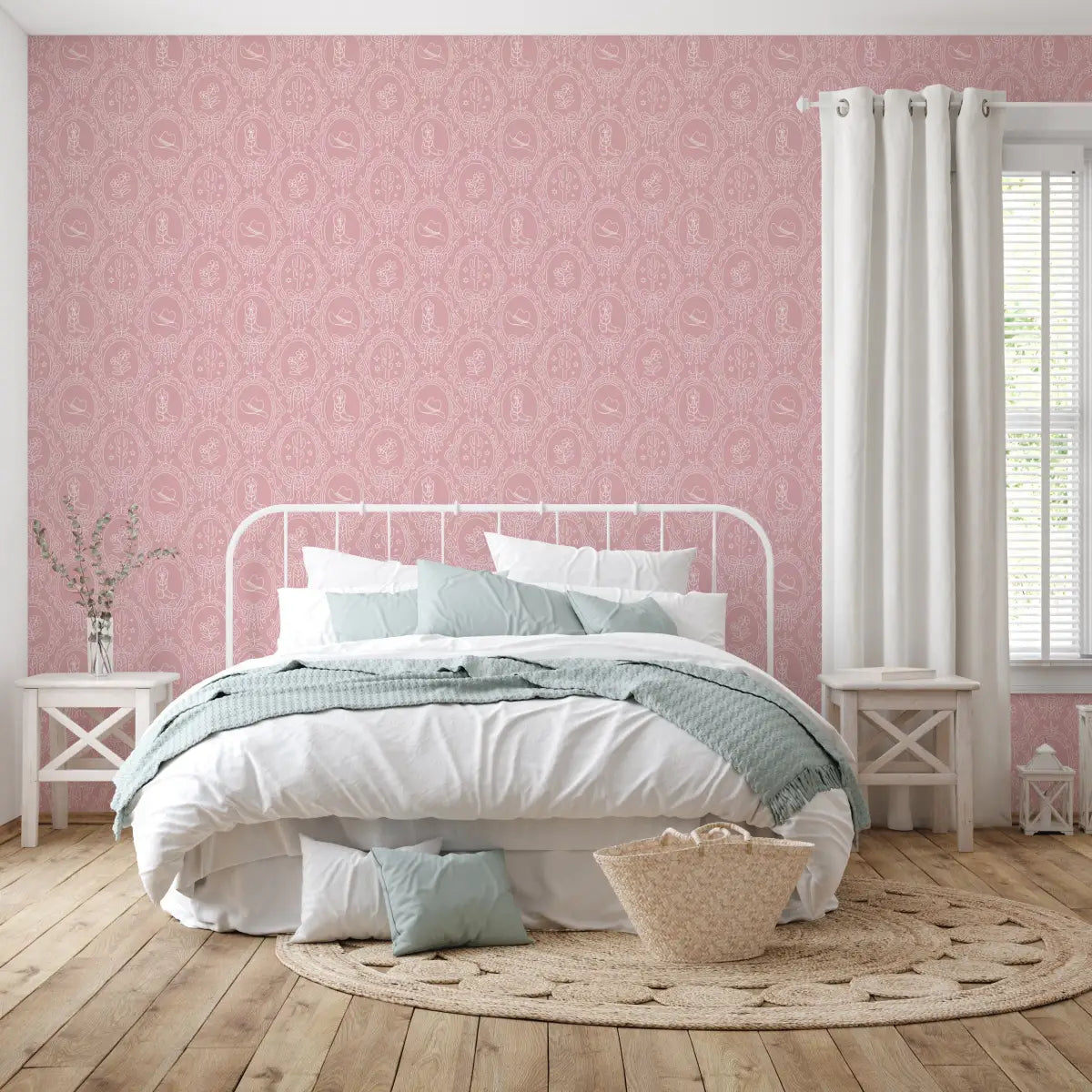 Laramie Wallpaper - Cowgirl Portraits - by Danielle Chandler Design - Loomwell Home Goods