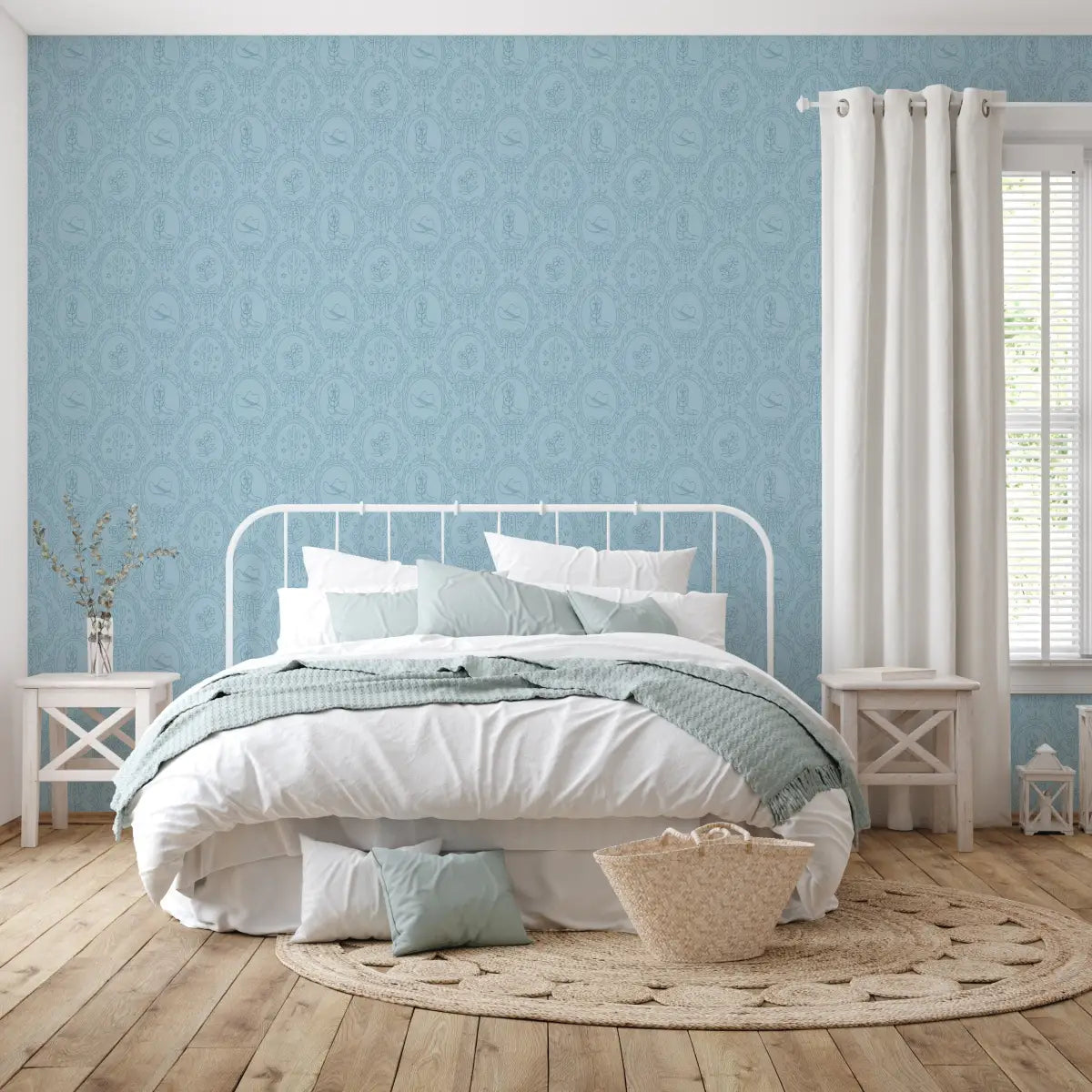 Laramie Wallpaper - Cowgirl Portraits - by Danielle Chandler Design - Loomwell Home Goods