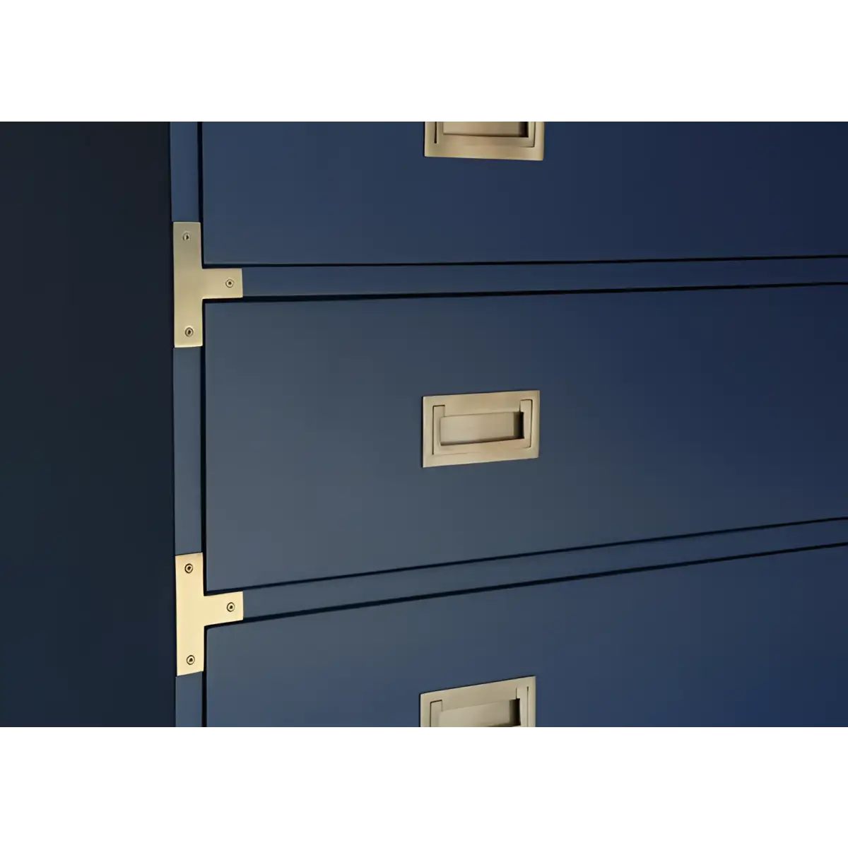 Large Carlyle Campaign Dresser - Navy - Ave Home