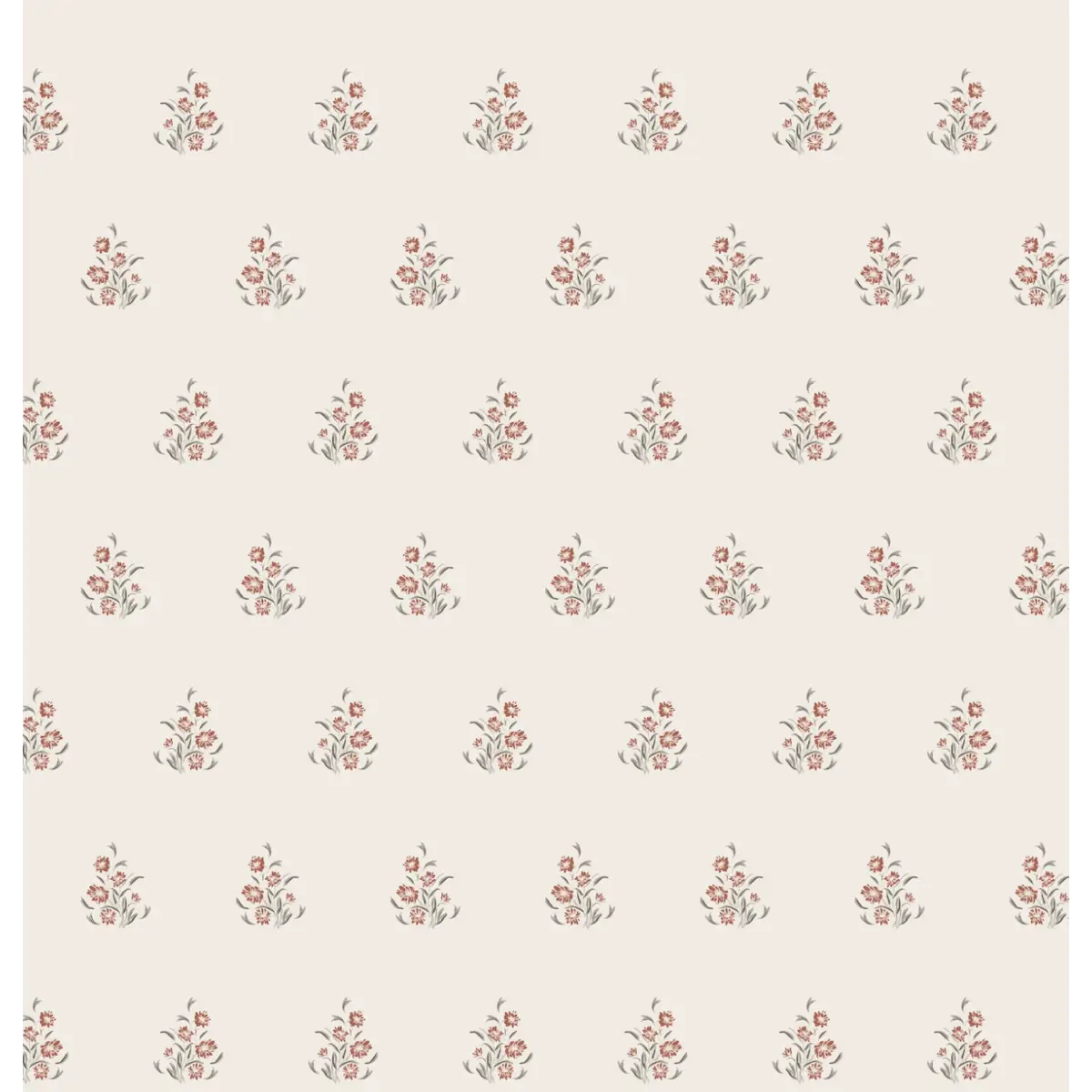 Laura Wallpaper - Petite Flowers - by Lisee Ree - Sample 1 foot by 1 foot / Mauve - Loomwell Home Goods