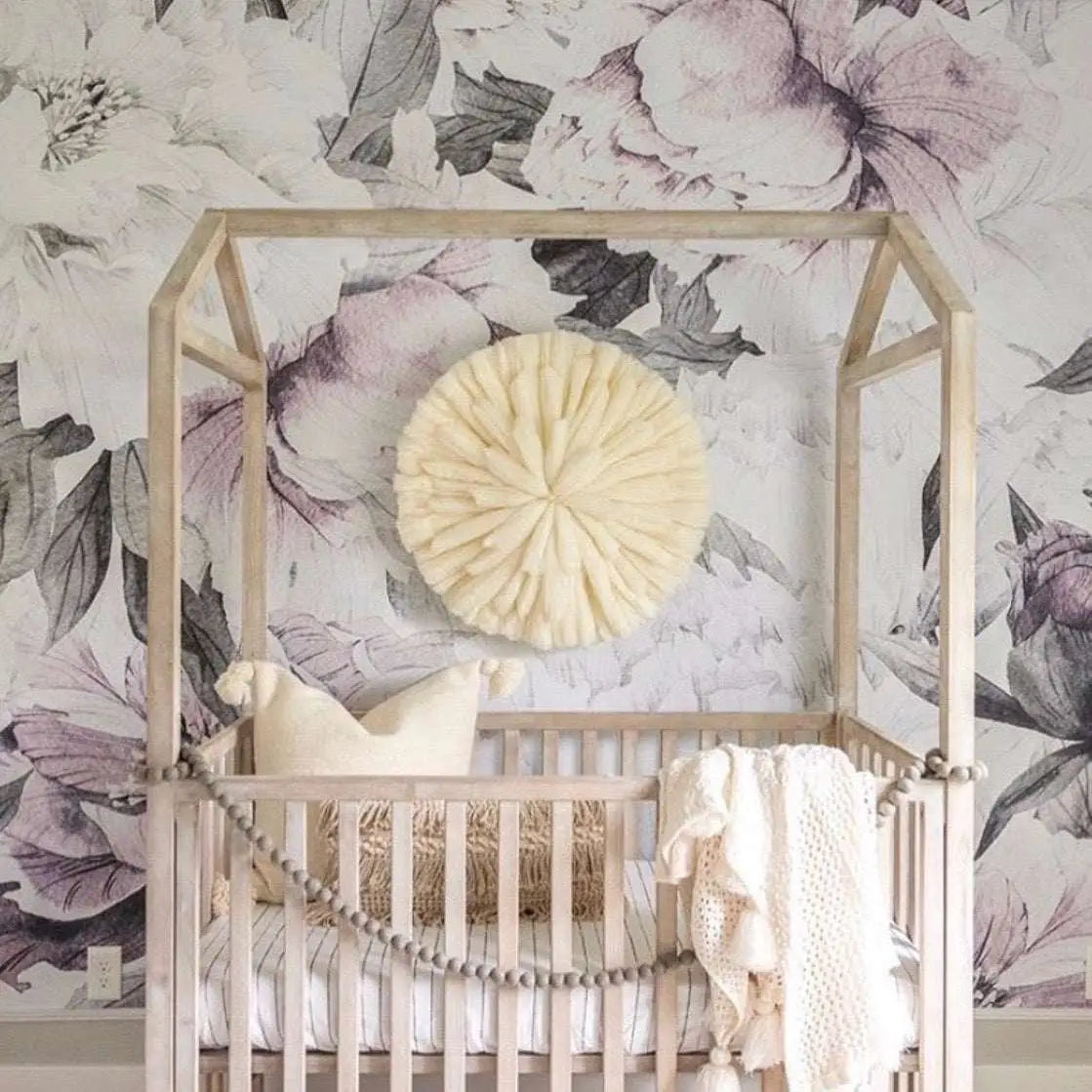 Lauren Wallpaper Mural - Large Scale Floral - Loomwell Home Goods