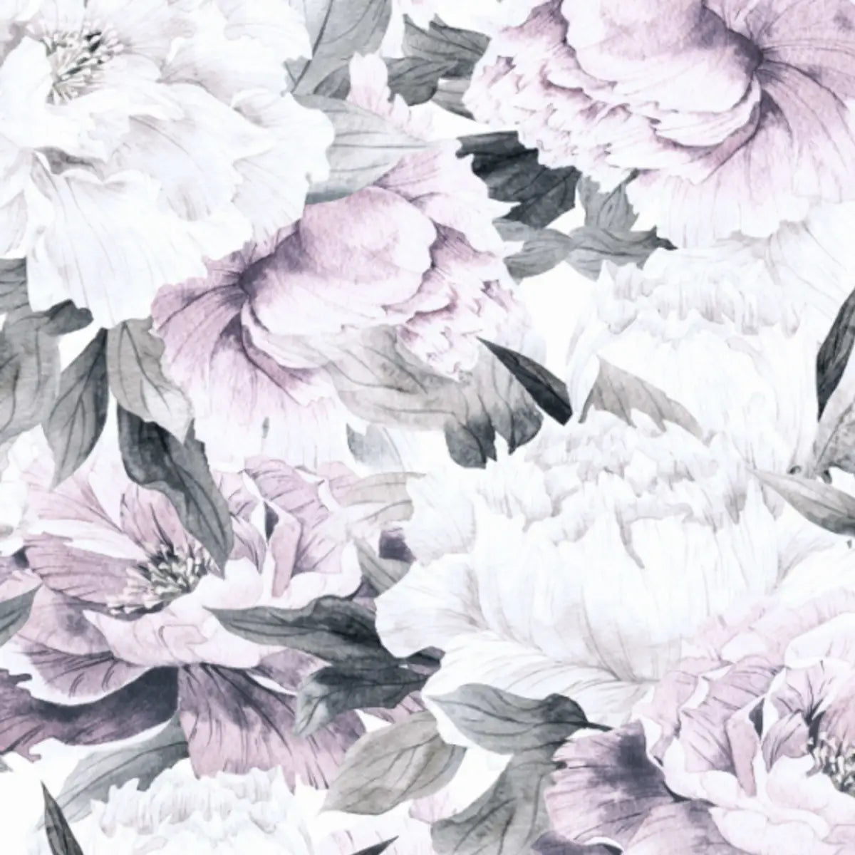 Lauren Wallpaper Mural - Large Scale Floral - Sample 1 foot by 1 foot - Loomwell Home Goods