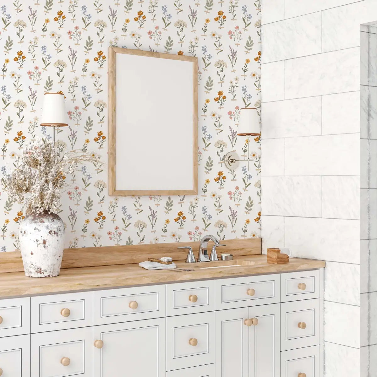 Laurence Wallpaper - Taped Botanicals - by Joannie Houle - Loomwell Home Goods