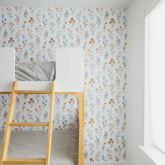 Laurence Wallpaper - Taped Botanicals - by Joannie Houle - Loomwell Home Goods