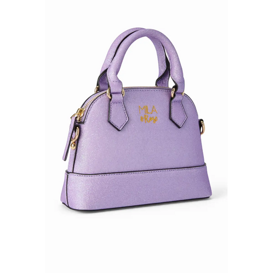 Girl’s Crossbody Purse - Lavender Glitter - Mila & Rose ®