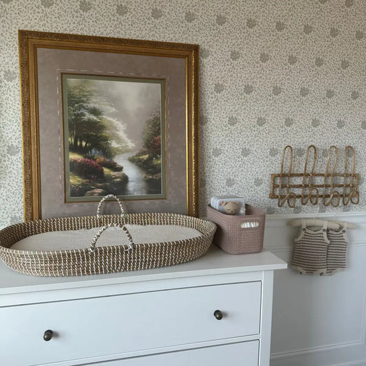 Layla Wallpaper - Blooms and Leaves - by Ali Anni - Loomwell Home Goods
