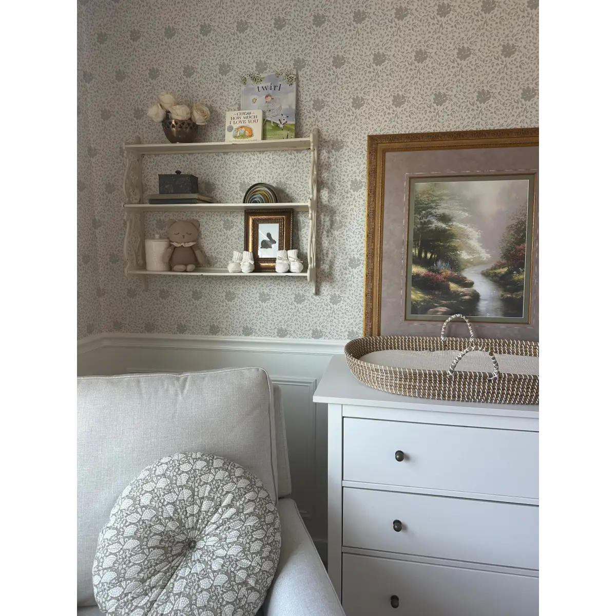 Layla Wallpaper - Blooms and Leaves - by Ali Anni - Loomwell Home Goods