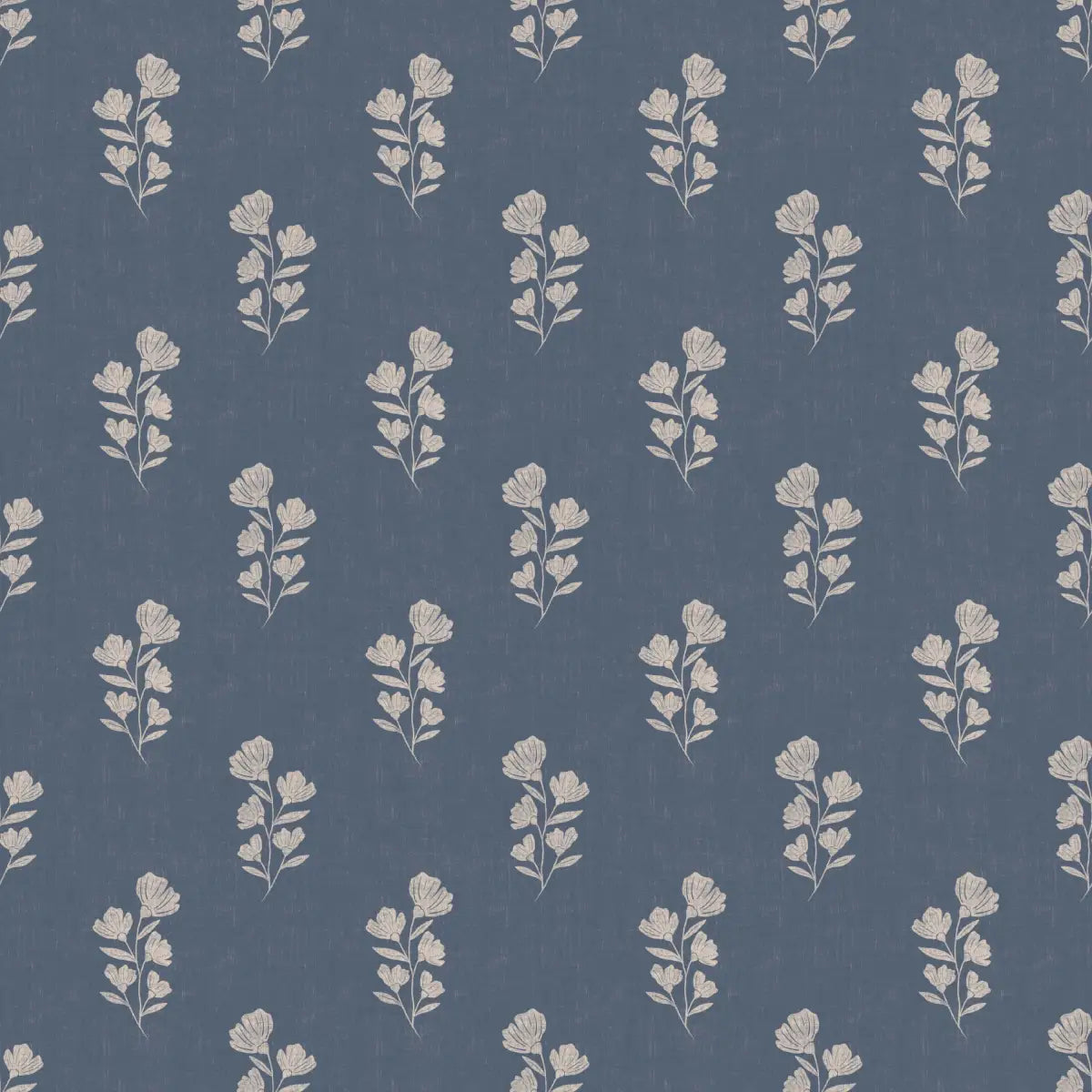 Layne Wallpaper - Flowers on Navy - by Kathryn Therese - Loomwell Home Goods