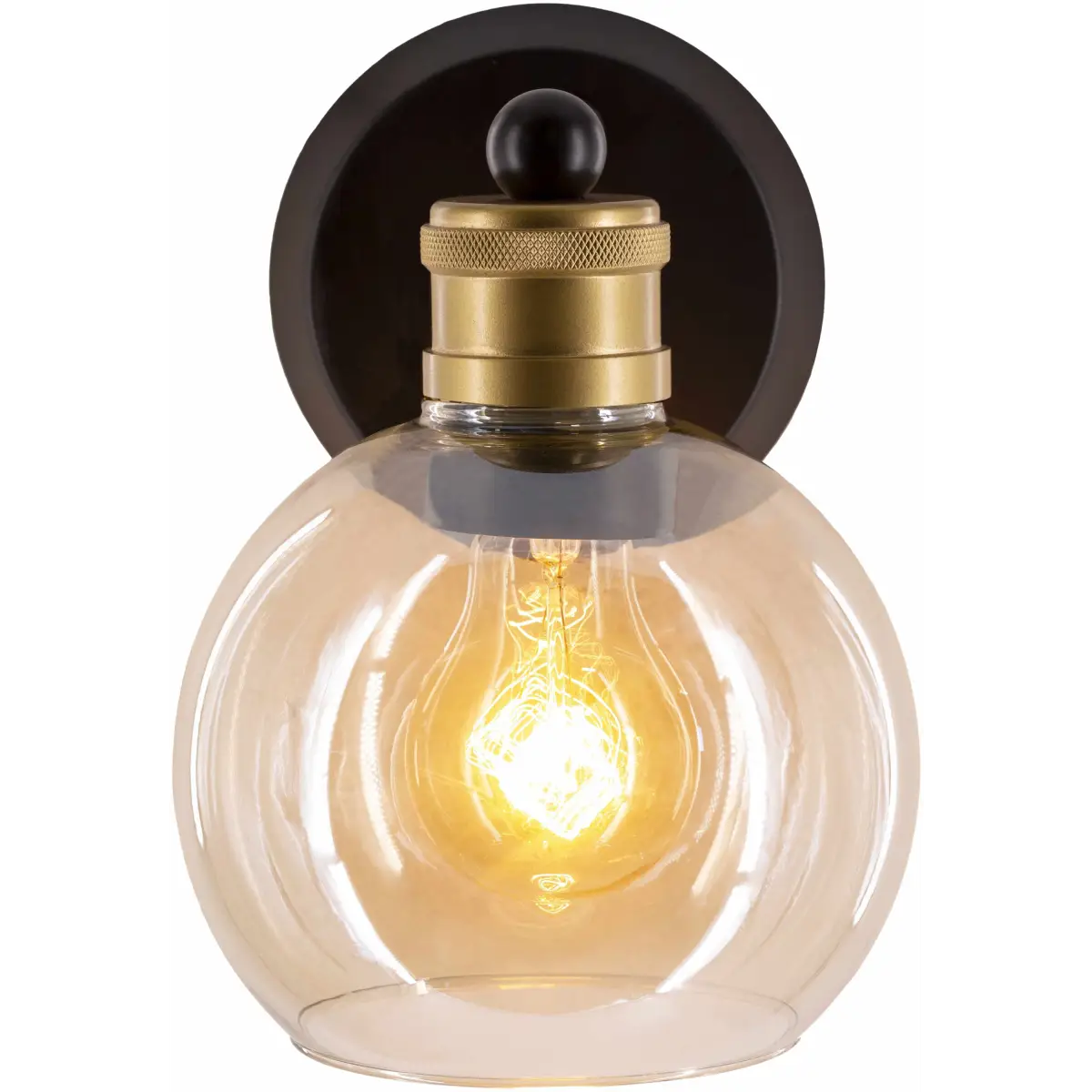 Leabrook Black Metal Wall Sconce - 8.25’’H x 6’’W x 7.75’’D - Boutique Rugs