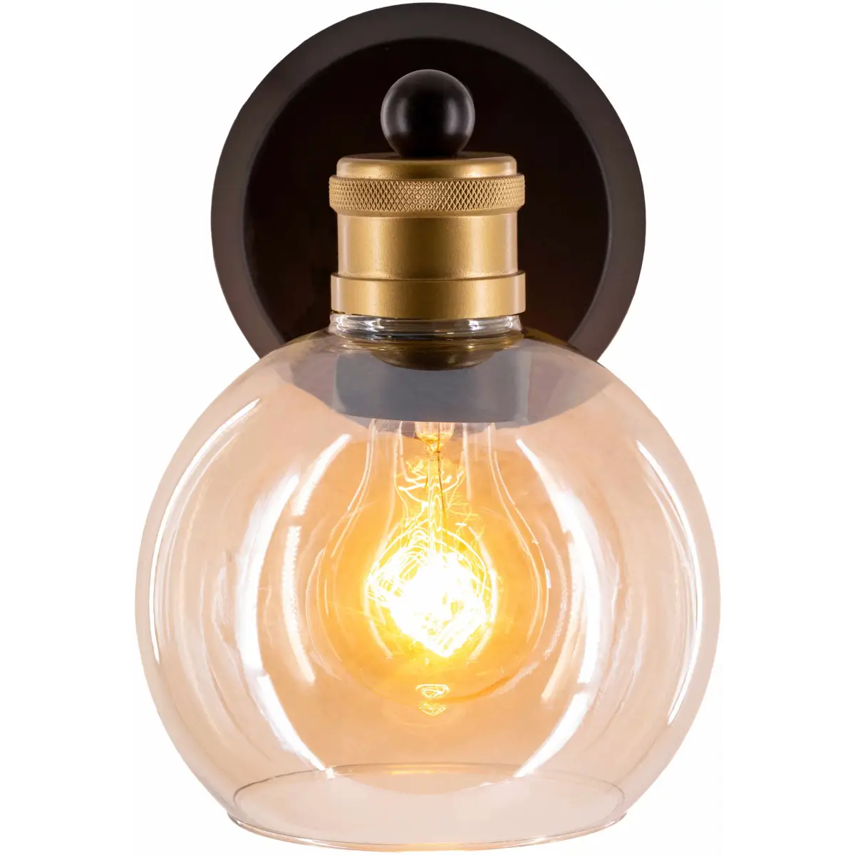 Leabrook Black Metal Wall Sconce - 8.25’’H x 6’’W x 7.75’’D - Boutique Rugs