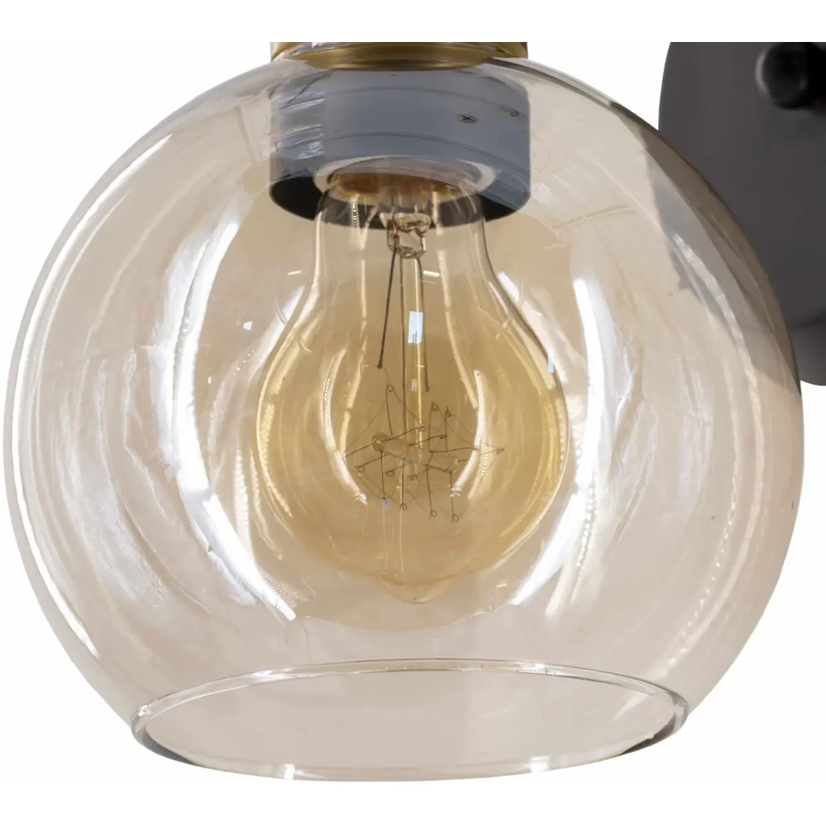 Leabrook Black Metal Wall Sconce - 8.25’’H x 6’’W x 7.75’’D - Boutique Rugs