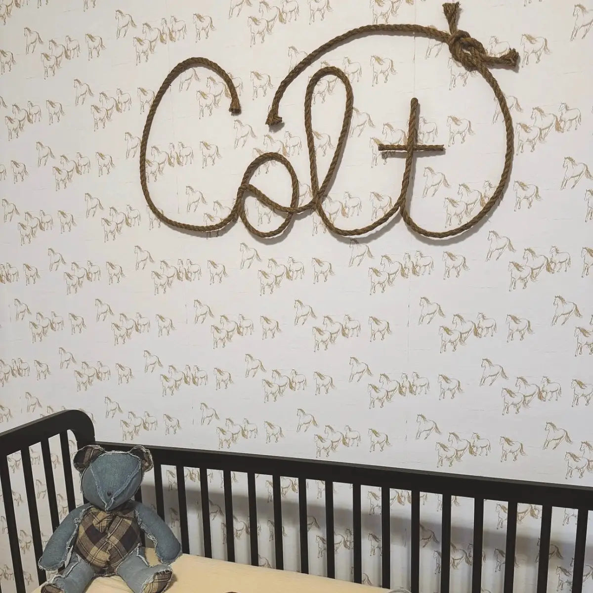 Leander Wallpaper - Horses Galloping for Kids - by Rose Lindo - Loomwell Home Goods
