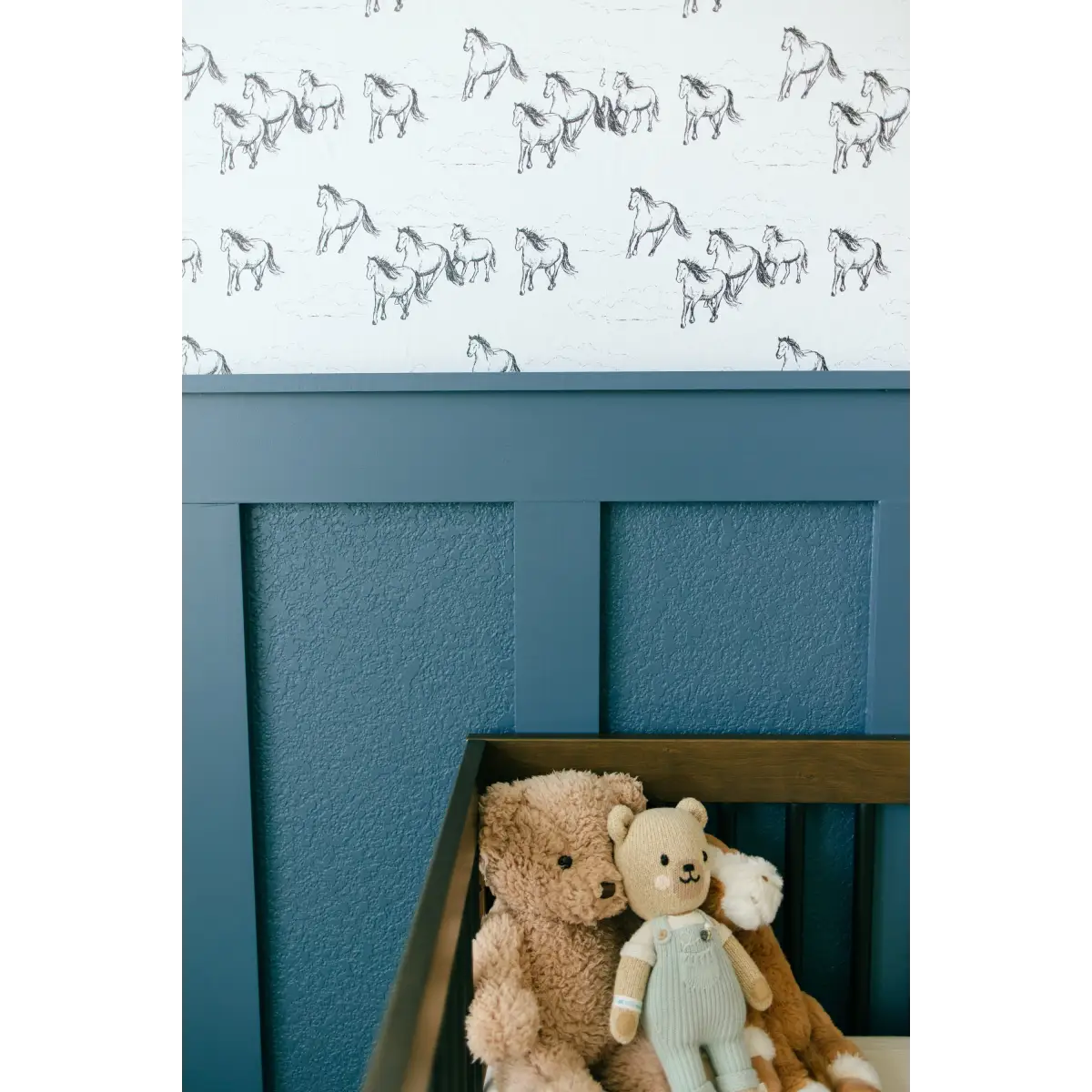 Leander Wallpaper - Horses Galloping for Kids - by Rose Lindo - Loomwell Home Goods