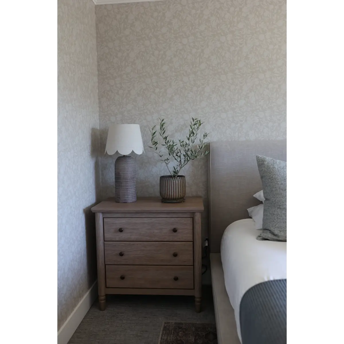 Leighton Wallpaper - Subtle Floral - by The Fibery - Loomwell Home Goods