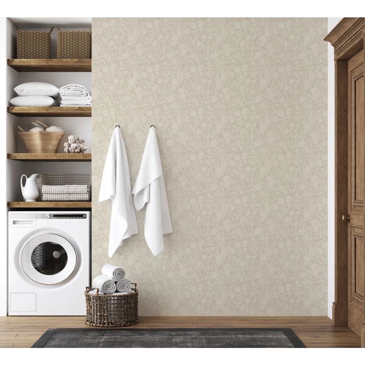 Leighton Wallpaper - Subtle Floral - by The Fibery - Loomwell Home Goods