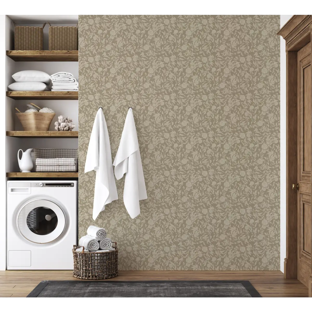 Leighton Wallpaper - Subtle Floral - by The Fibery - Loomwell Home Goods